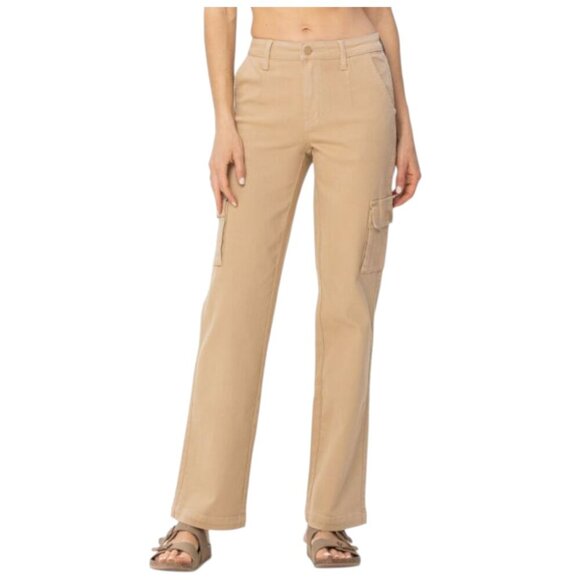 Judy Blue Khaki High Rise Cargo Pants Like New Condition - Picture 1 of 11